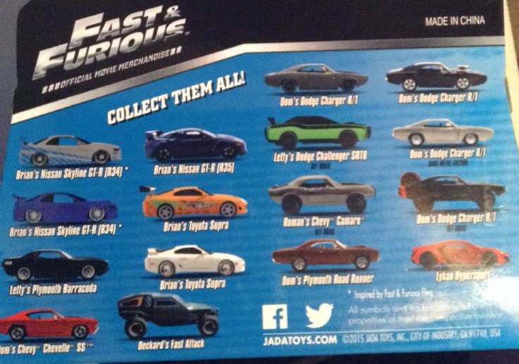 Jada Fast & Furious - Furious 7 toy car collectible - Main Image 2