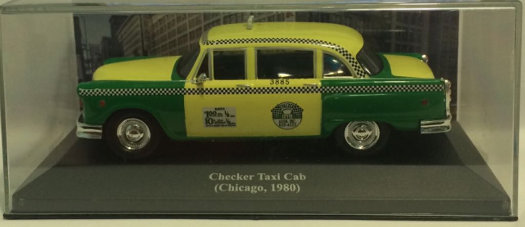 Checker Taxi Cab (Chicago, 1980) - Táxis Do Mundo toy car collectible - Main Image 2