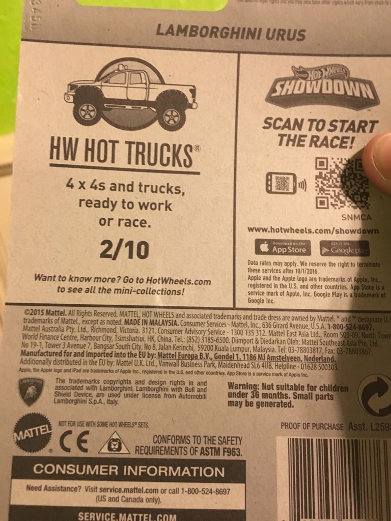 Lamborghini Urus - HW Hot Trucks 2/10 toy car collectible - Main Image 2