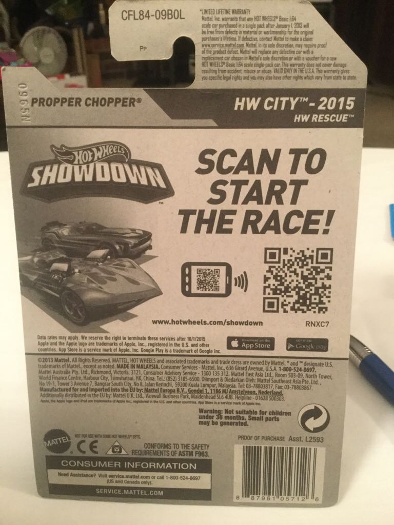 Proper Chopper - 2015 Hw City toy car collectible - Main Image 2