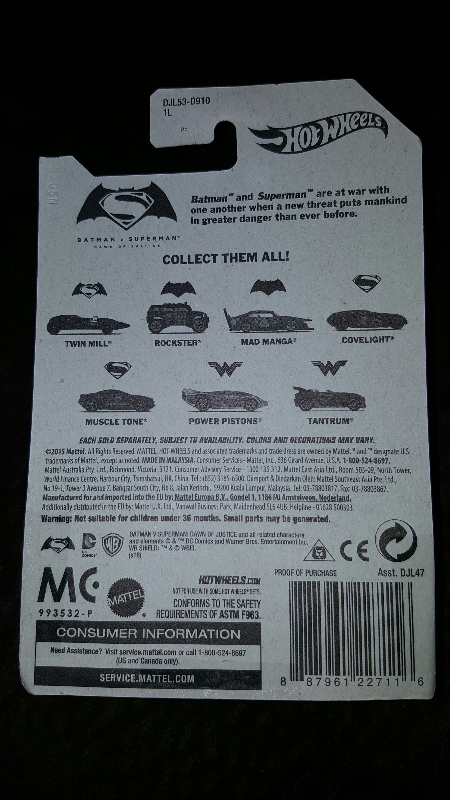 Covelight - Batman V Superman: Dawn Of Justice toy car collectible - Main Image 2