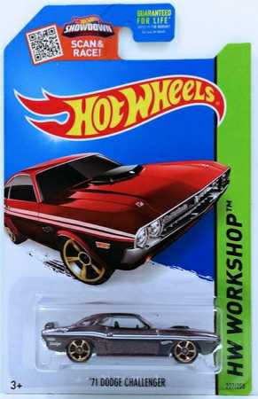 1971 Dodge Challenger - HW Workshop: Muscle Mania toy car collectible - Main Image 2