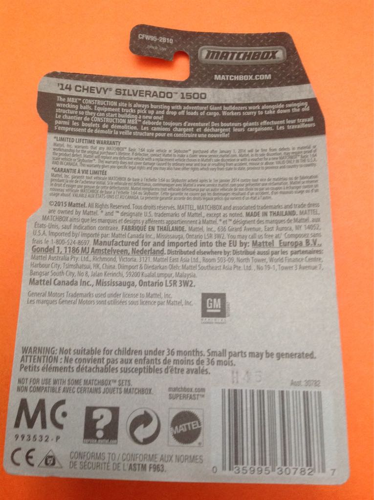 ’14 CHEVY SILVERADO 1500 - Chevrolet Trucks 100 Years toy car collectible - Main Image 2