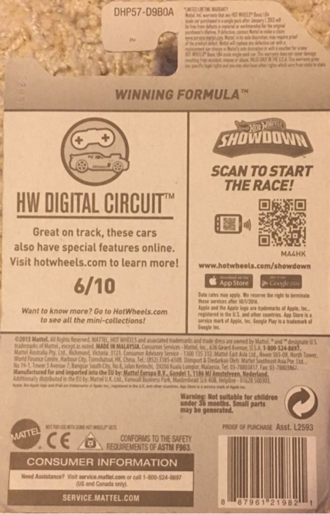 Winning Formula - HW Digital Circuit toy car collectible - Main Image 2