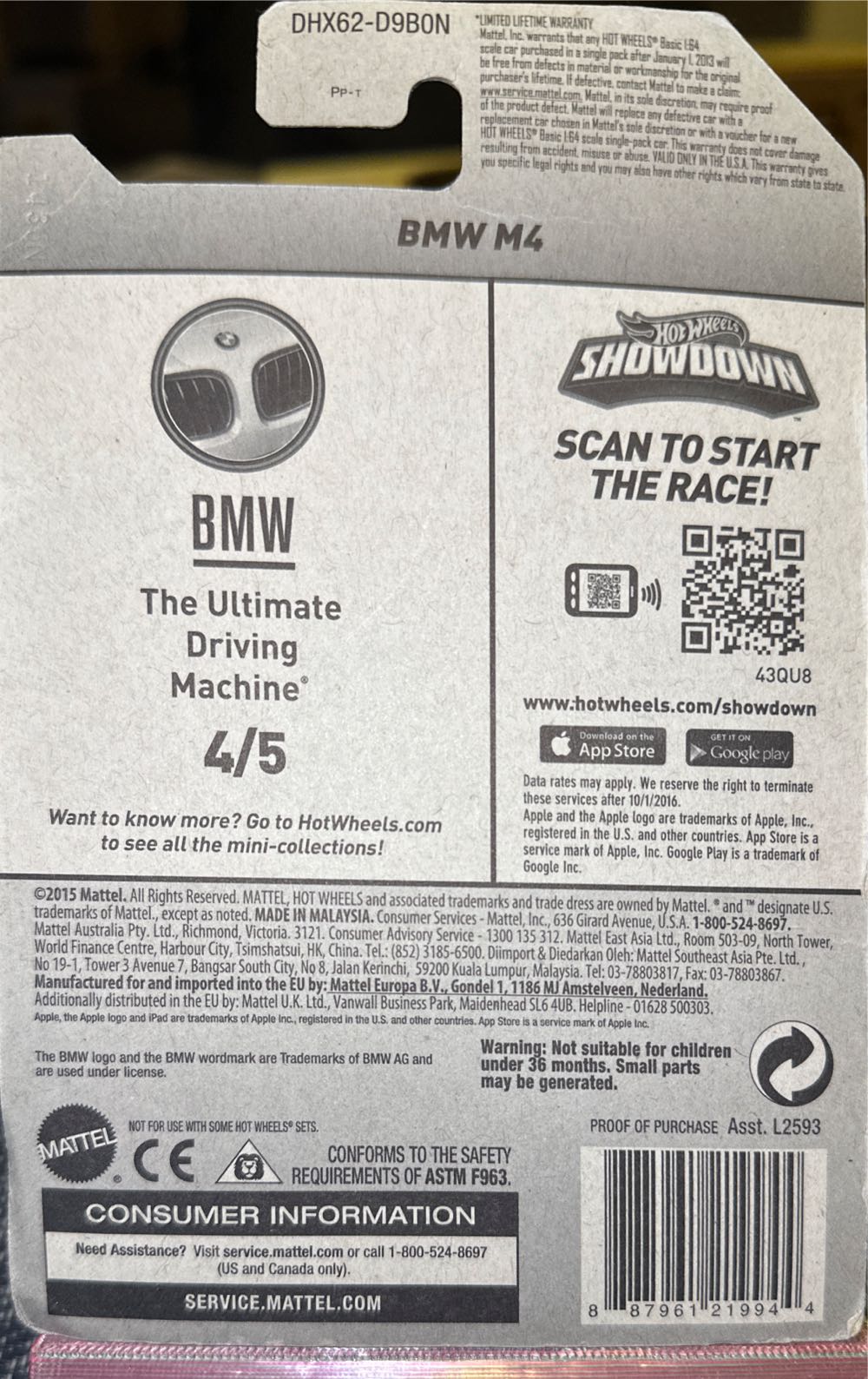 BMW M4 - BMW toy car collectible - Main Image 2