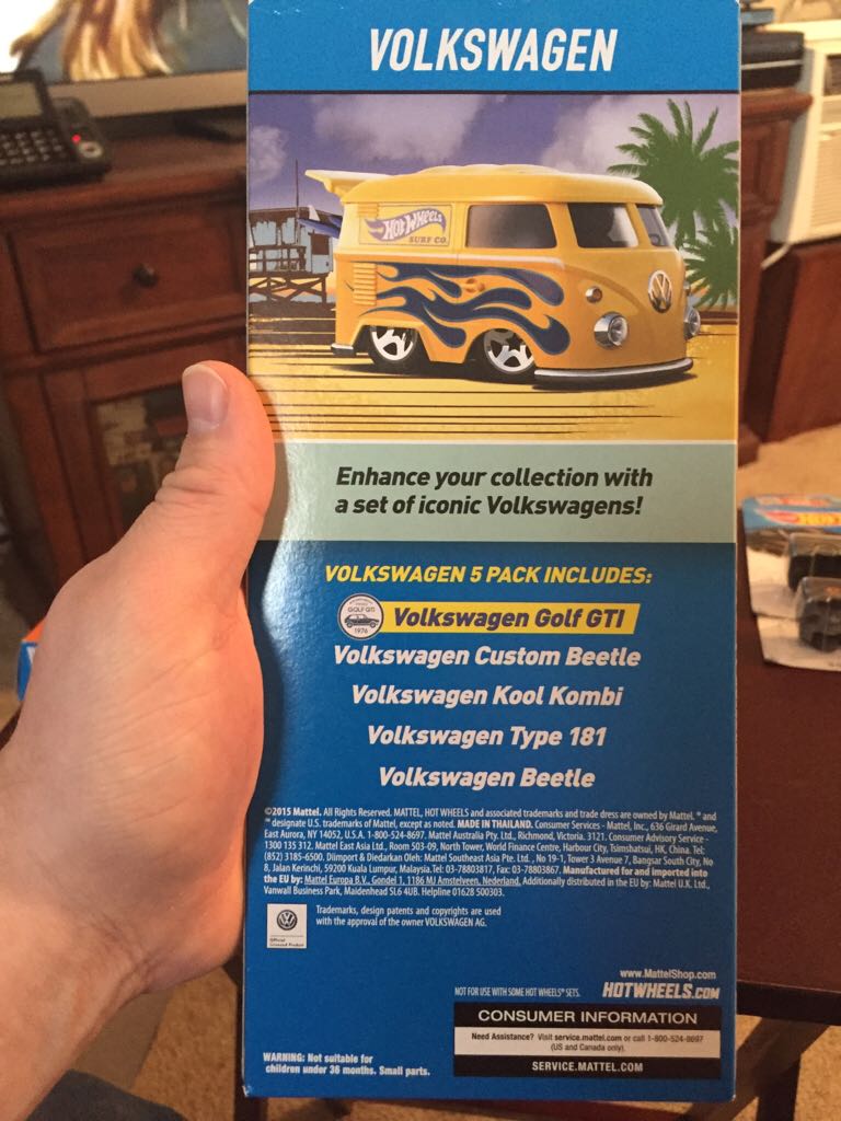 Volkswagen 5-Pack - Hot Wheels 5-Pack toy car collectible - Main Image 2