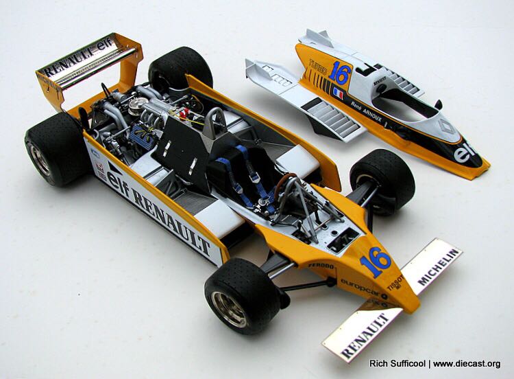 Renault RE 20 Turbo - Rene Arnoux - Tamiya toy car collectible - Main Image 2