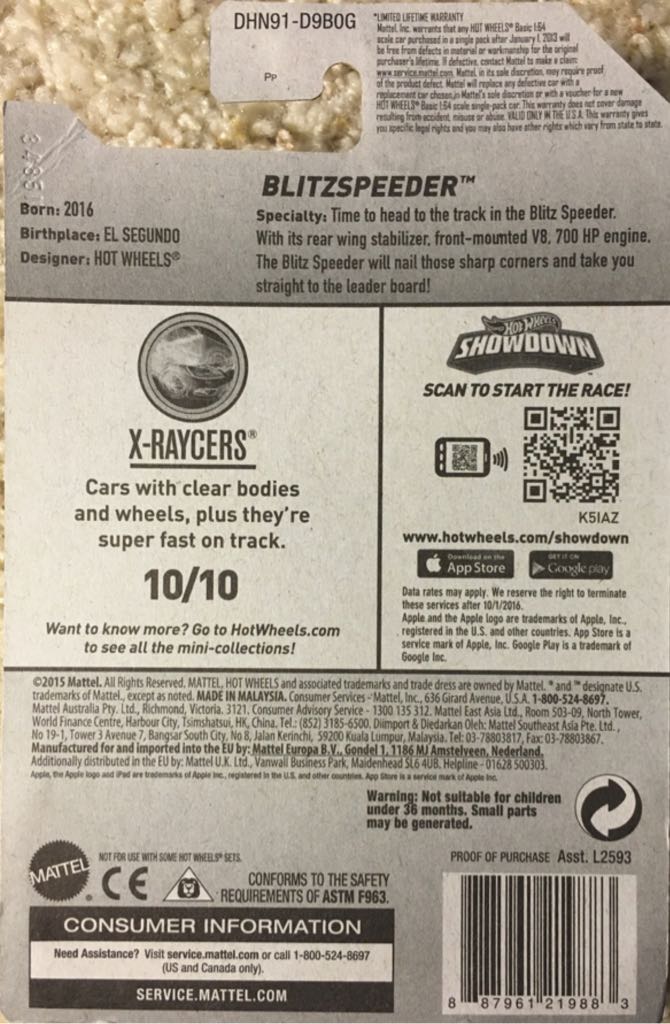 Blitzspeeder - ’16 X-Raycers toy car collectible - Main Image 2