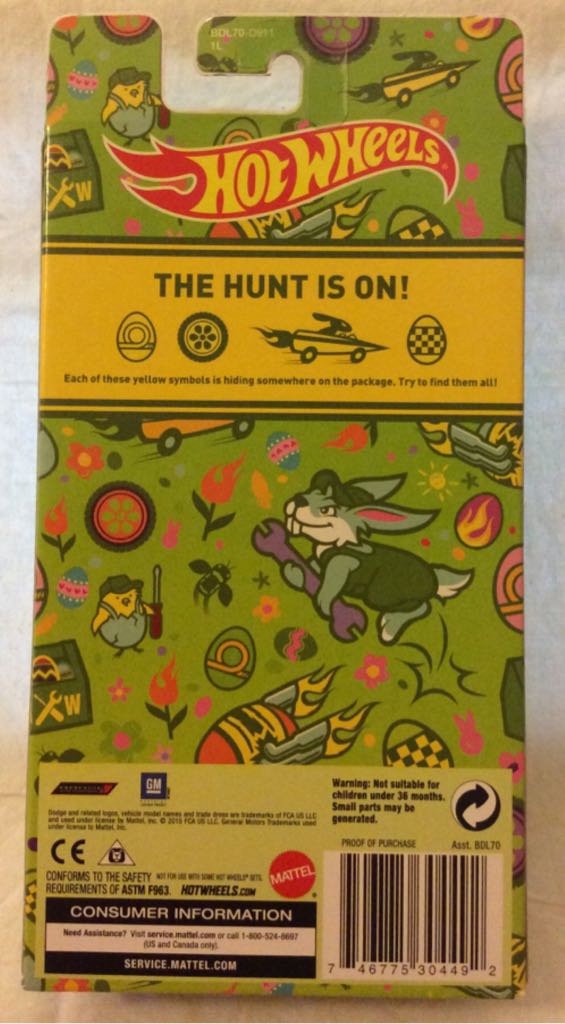 Easter 4-Pack - 2016 HW Easter toy car collectible - Main Image 2