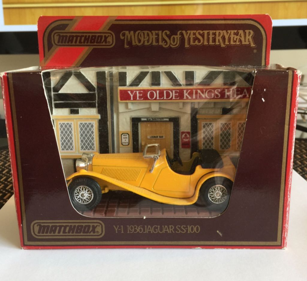 1936 Jaguar SS-100 - Models Of Yesteryear toy car collectible - Main Image 2