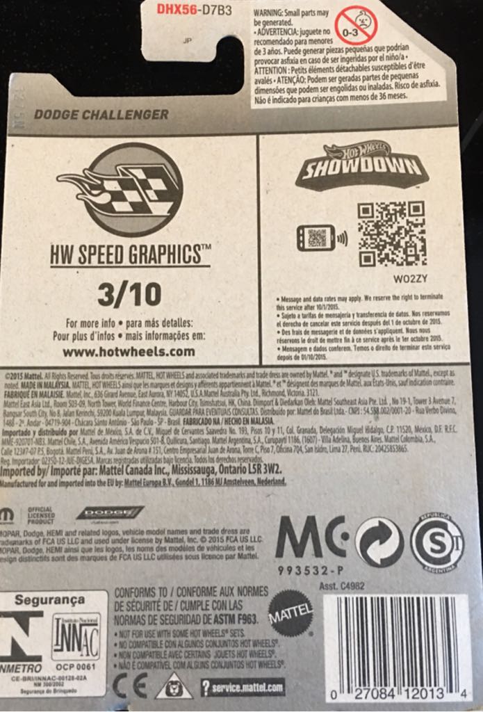 Dodge Challenger - HW Speed Graphics toy car collectible - Main Image 2