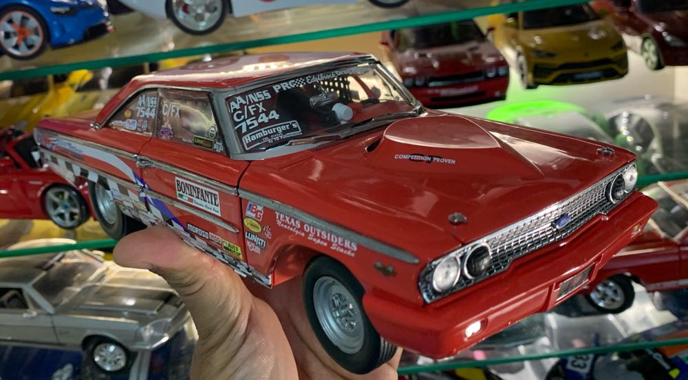 Ford Galaxie 500 (1963) - JL Black With Flames toy car collectible - Main Image 4