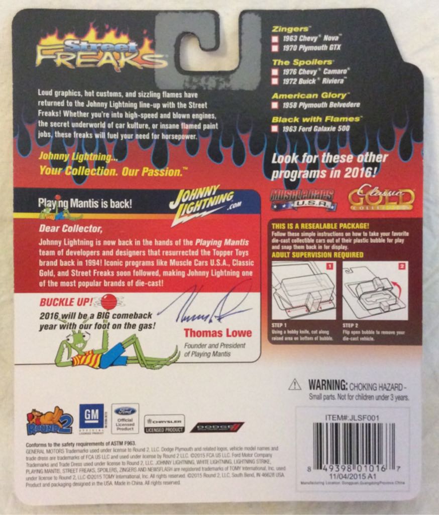 JL 1963 Chevy Nova - Street Freaks/Zingers toy car collectible - Main Image 2