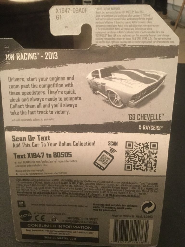 ’69 CHEVELLE - X-Raycers toy car collectible - Main Image 2