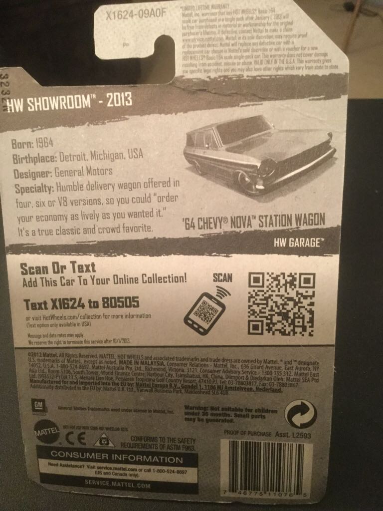 ’64 CHEVY NOVA STATION WAGON - 2013 HW Showroom toy car collectible - Main Image 2