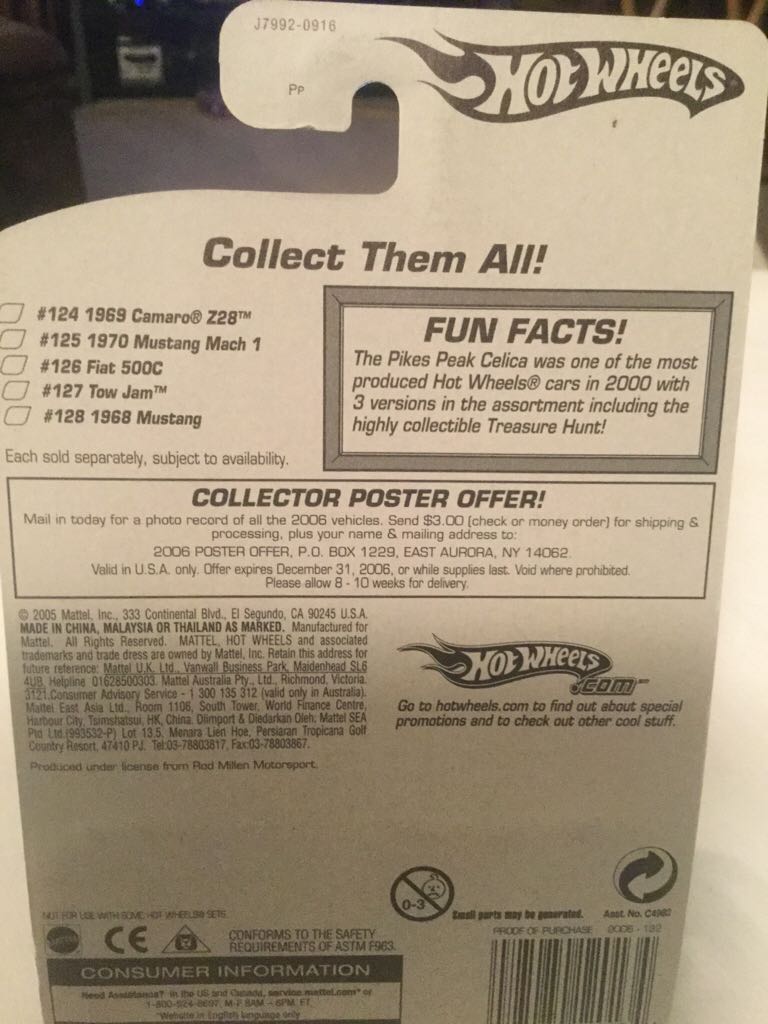 Pikes Peak Celica - Mainline toy car collectible - Main Image 2