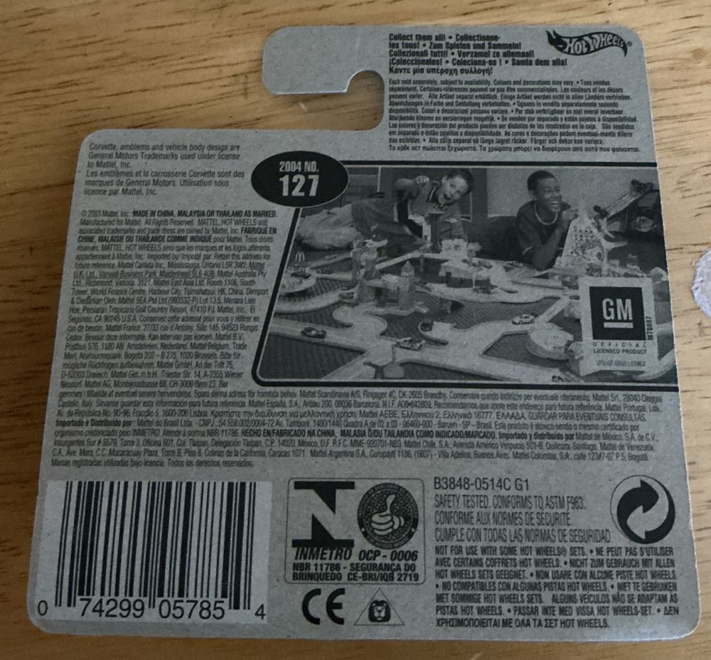 Corvette ‘63 Star Spangled 2 Short Card - 2004 Star Spangled 2 toy car collectible - Main Image 4