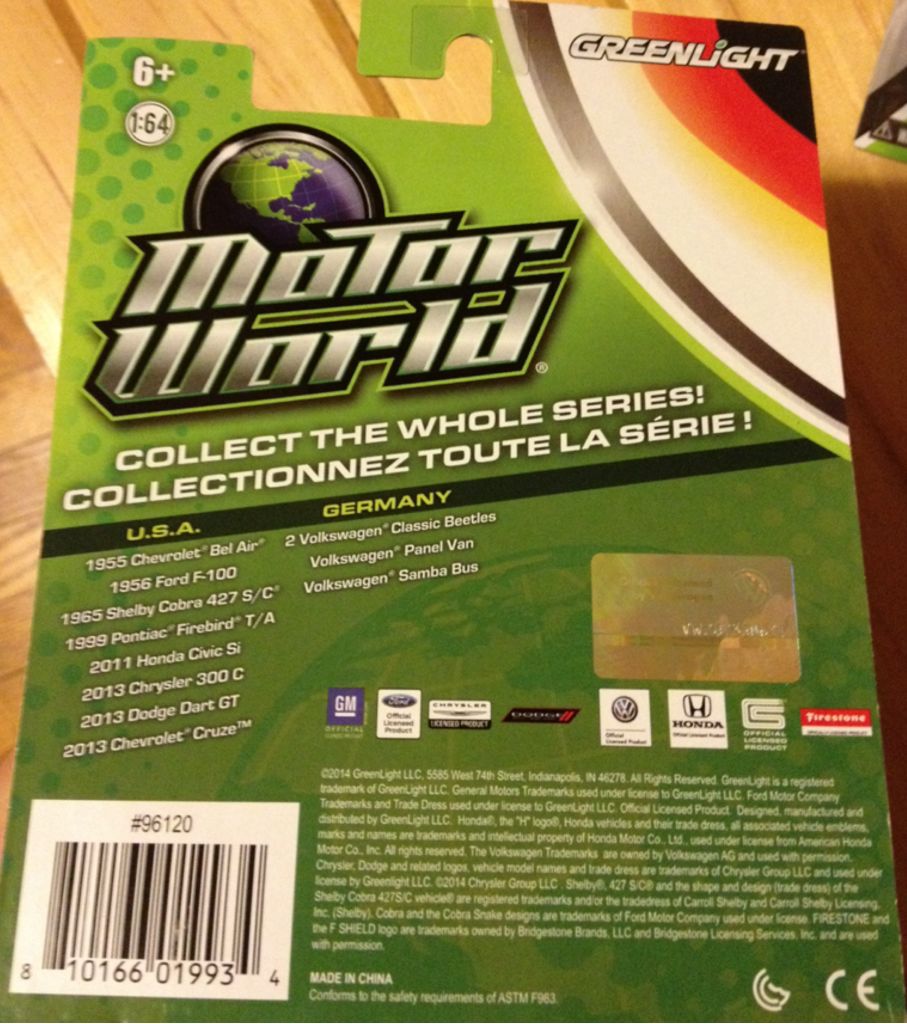 GL Volkswagen Classic Beetle - 2015 GL Motor World German Series 12 toy car collectible - Main Image 2