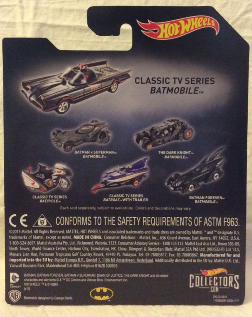 Batman Classic TV Series Batmobile  toy car collectible - Main Image 2