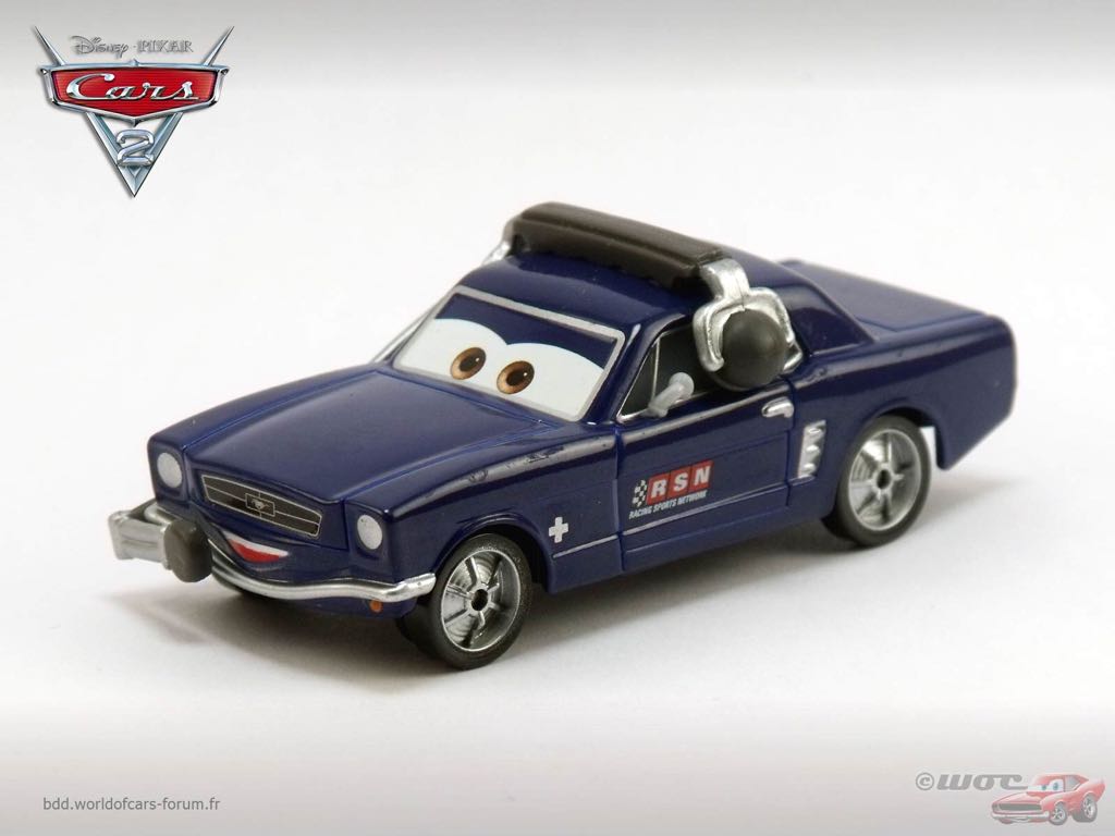 Brent Mustangburger - (2011 - Cars 2) MOVIE MOMENTS (54) toy car collectible - Main Image 2