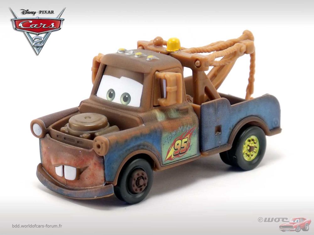 Race Team Mater - (2011 - Cars 2) MOVIE MOMENTS (54) toy car collectible - Main Image 2