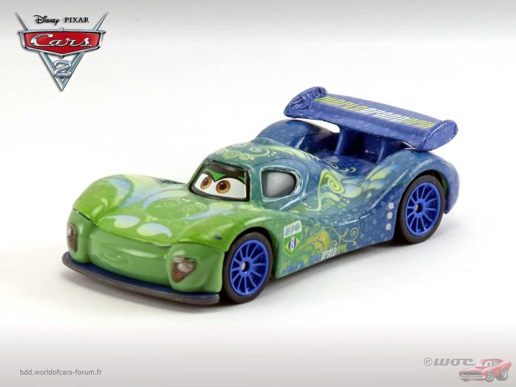 Carla Veloso - (2011 - Cars 2) KMART / SYNTHETIC RUBBER TIRES (10) toy car collectible - Main Image 2