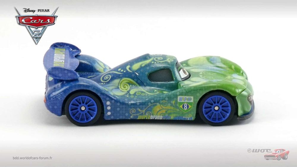 Carla Veloso - (2011 - Cars 2) KMART / SYNTHETIC RUBBER TIRES (10) toy car collectible - Main Image 3