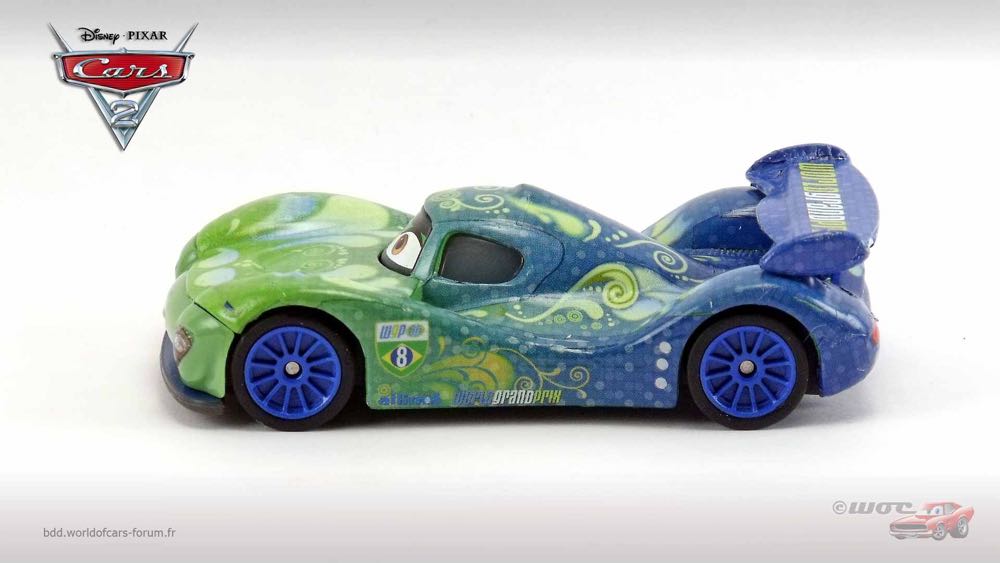 Carla Veloso - (2011 - Cars 2) KMART / SYNTHETIC RUBBER TIRES (10) toy car collectible - Main Image 4