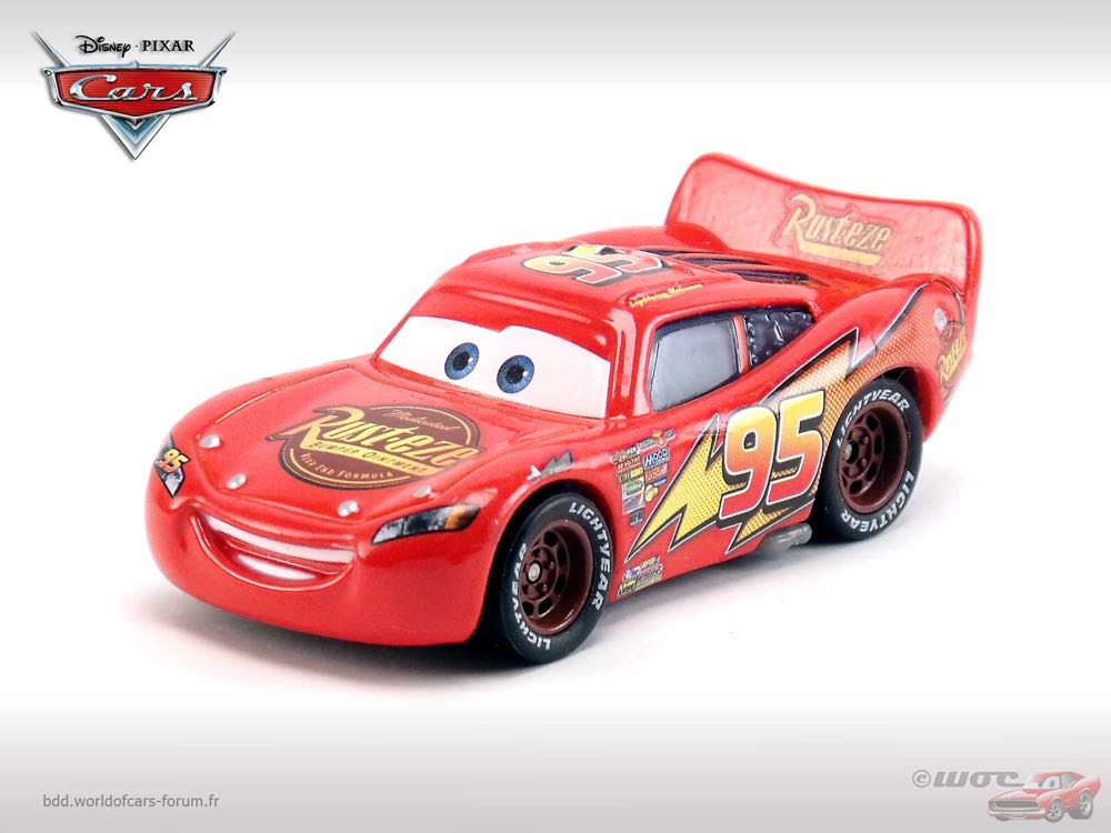Lightning McQueen - (2010 - Final Lap) KMART / SYNTHETIC RUBBER TIRES / PACK OF 3 (3) toy car collectible - Main Image 2