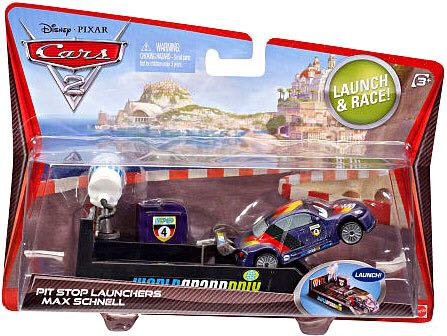 Max Schnell - CARS 2 - Porto Corsa Card (Pit Stop Launcher) toy car collectible - Main Image 1