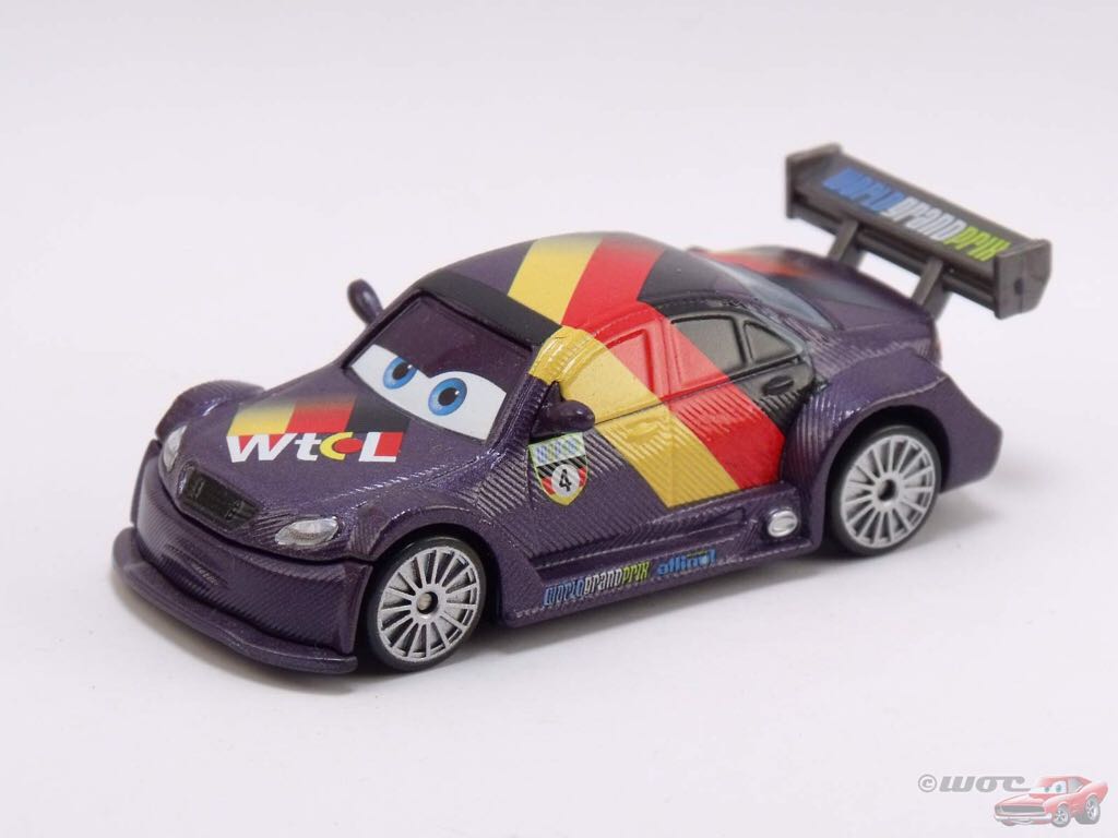 Max Schnell - CARS 2 - Porto Corsa Card (Pit Stop Launcher) toy car collectible - Main Image 2