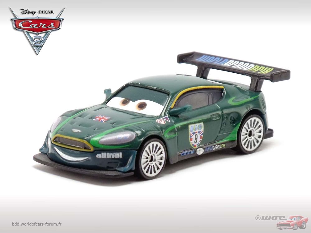 Nigel Gearsley - (2011 - Cars 2) PIT ROW LAUNCHER (13) toy car collectible - Main Image 2