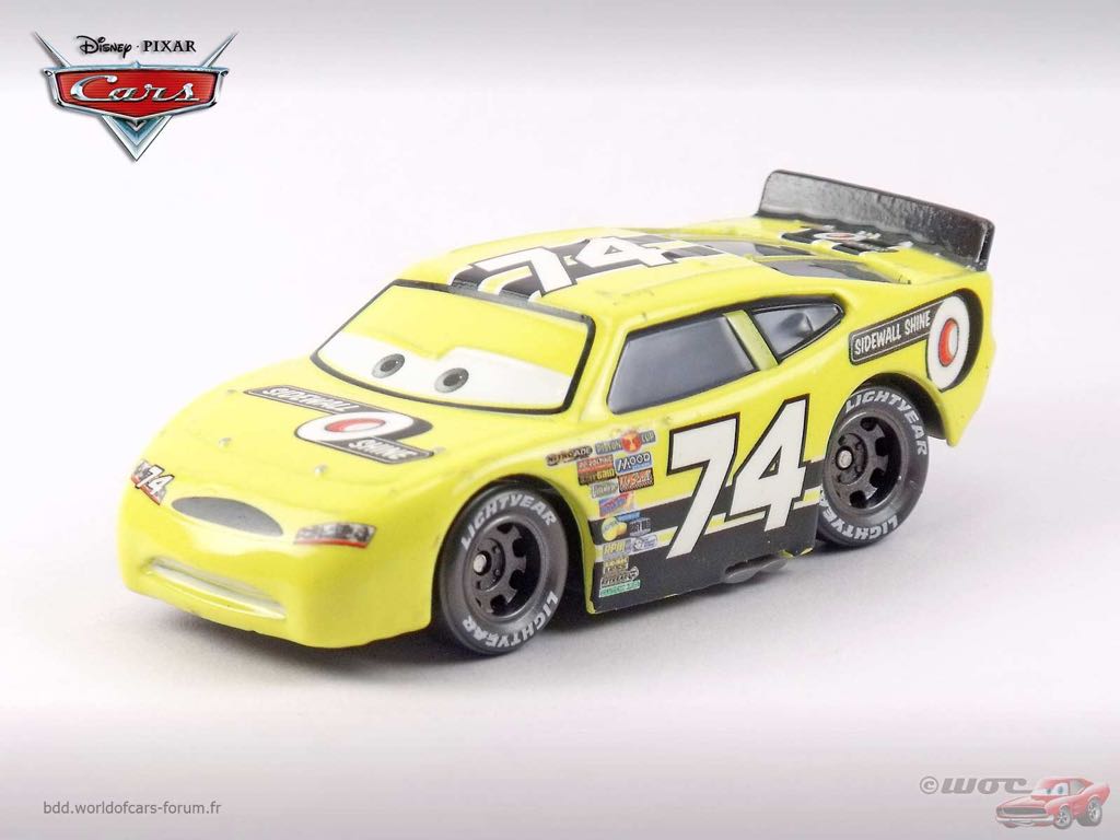 Sidewall Shine No. 74 - (2010 - Final Lap) PACK OF 9 (9) toy car collectible - Main Image 2