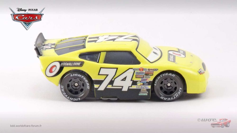 Sidewall Shine No. 74 - (2010 - Final Lap) PACK OF 9 (9) toy car collectible - Main Image 3