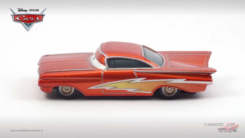 Lightning Ramone - LOOSE - (2008 - World of Cars) toy car collectible - Main Image 4