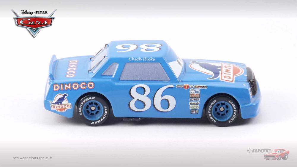 Dinoco Chick Hicks #86 - LOOSE - (2007 - Supercharged) toy car collectible - Main Image 3