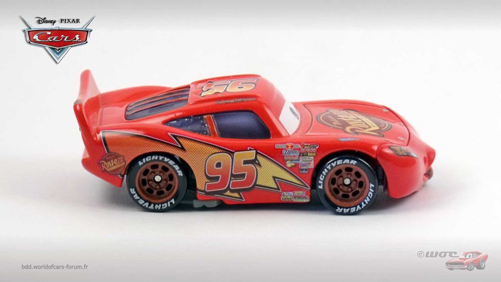 Tongue Lightning McQueen - LOOSE - (2007 - Supercharged) toy car collectible - Main Image 3