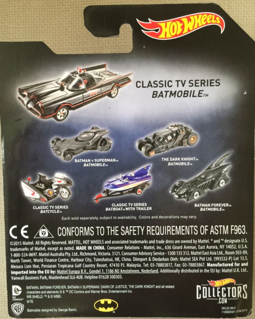 Classic TV Series Batmobile - Batman 1:50 Scale toy car collectible - Main Image 2
