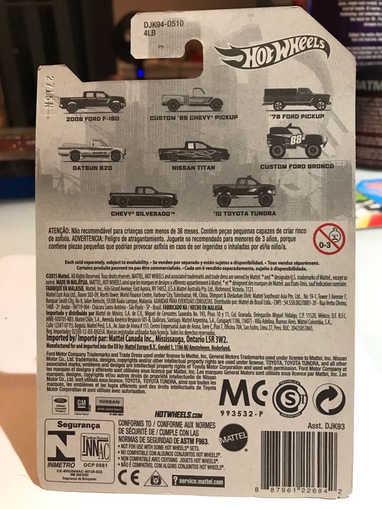 73 Ford Pickup - Hotwheels 2016 Truck Series toy car collectible - Main Image 2