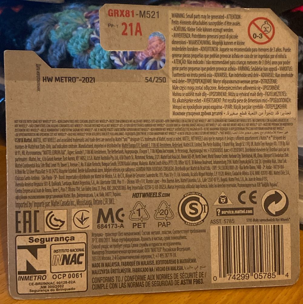 Speed Dozer - 2021 Metro toy car collectible - Main Image 2