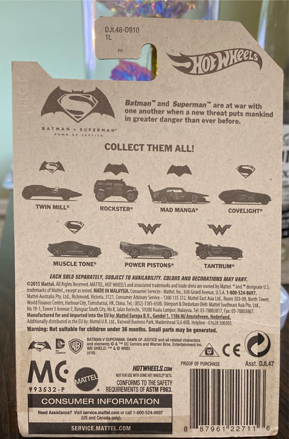 Twin Mill - BATMAN V SUPERMAN : DAWN of JUSTICE toy car collectible - Main Image 3