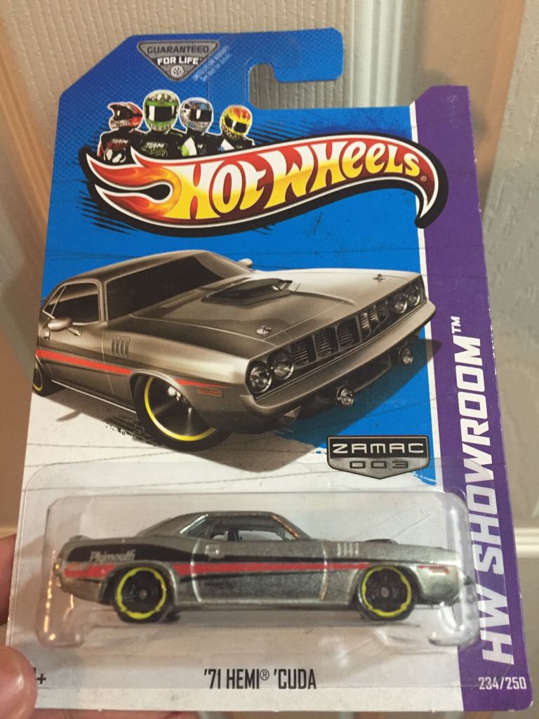 ’71 Hemi Cuda - HW Showroom toy car collectible - Main Image 1