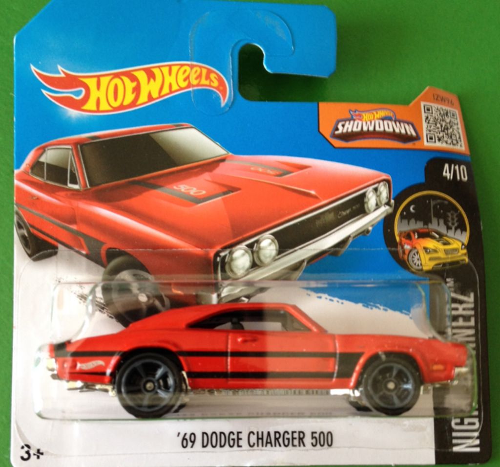 1969 Dodge Charger 500 Red - Night Burnerz toy car collectible - Main Image 1