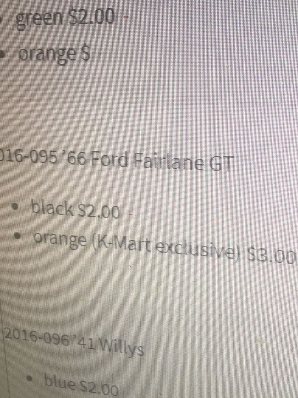 1966 Ford 427 Fairlane - HW Flames toy car collectible - Main Image 3