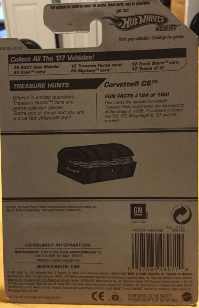 Corvette C6R - 2007 Super Treasure Hunt Series toy car collectible - Main Image 2