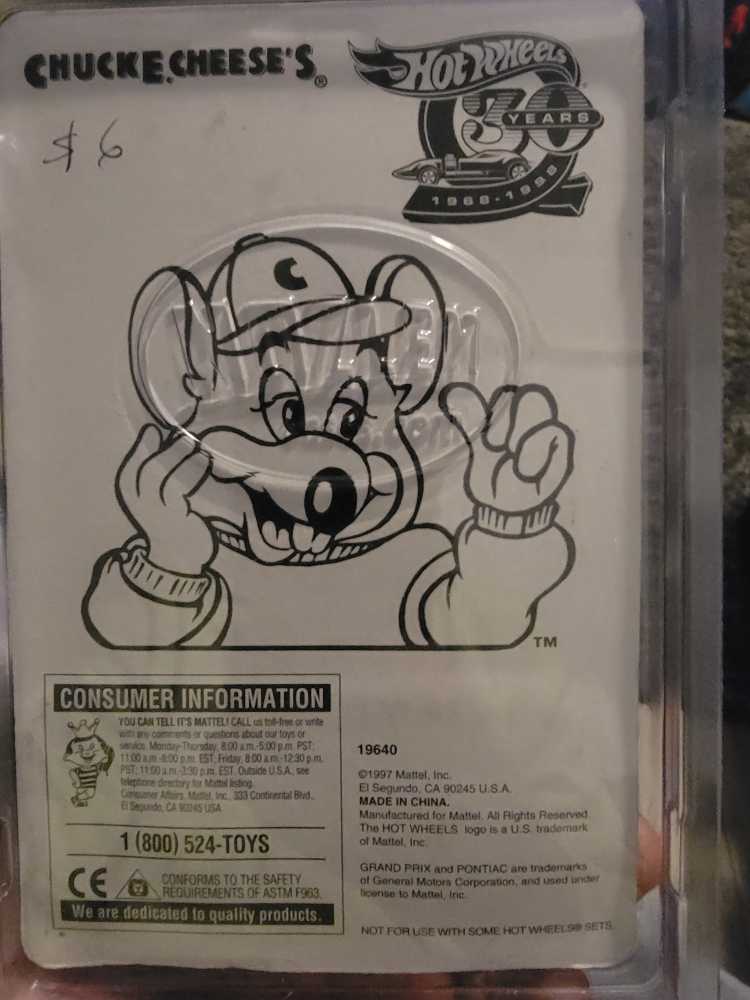 Chuck E Cheeses 20th Anniversary Race Car - Chuck E Cheese’s toy car collectible - Main Image 2