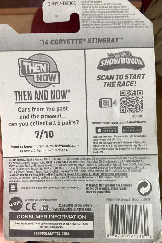 Then And Now 14 Corvette Stingray - ’15 Then And Now toy car collectible - Main Image 2