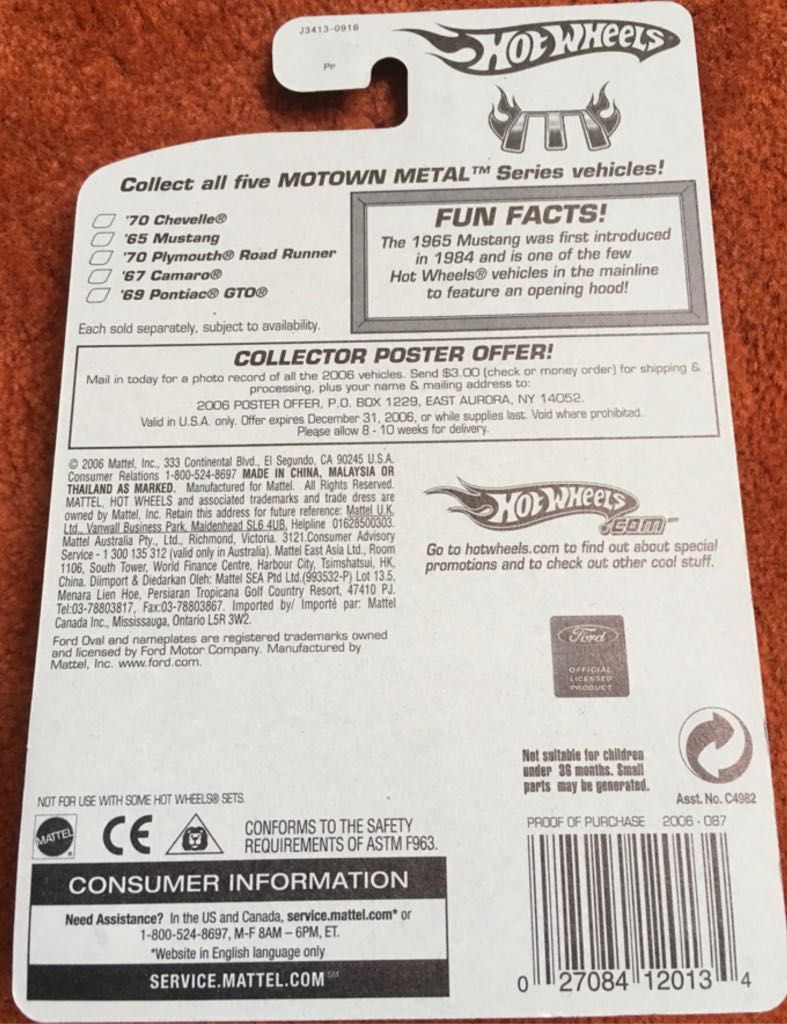 ’65 Ford Mustang Convertible   toy car collectible - Main Image 2