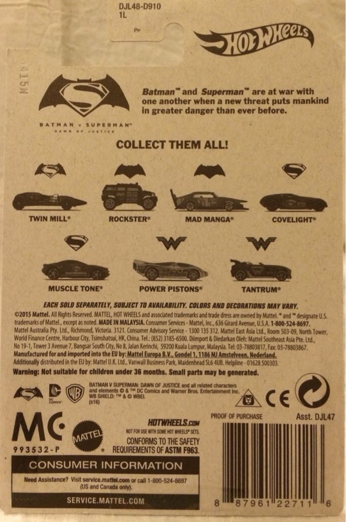 TWIN MILL - BATMAN toy car collectible - Main Image 2