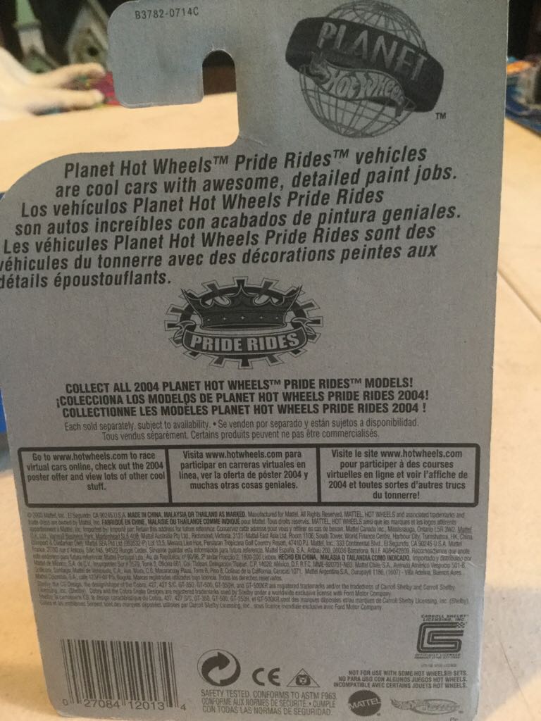 Shelby Cobra 427 S/C - 2004 Pride Rides toy car collectible - Main Image 2